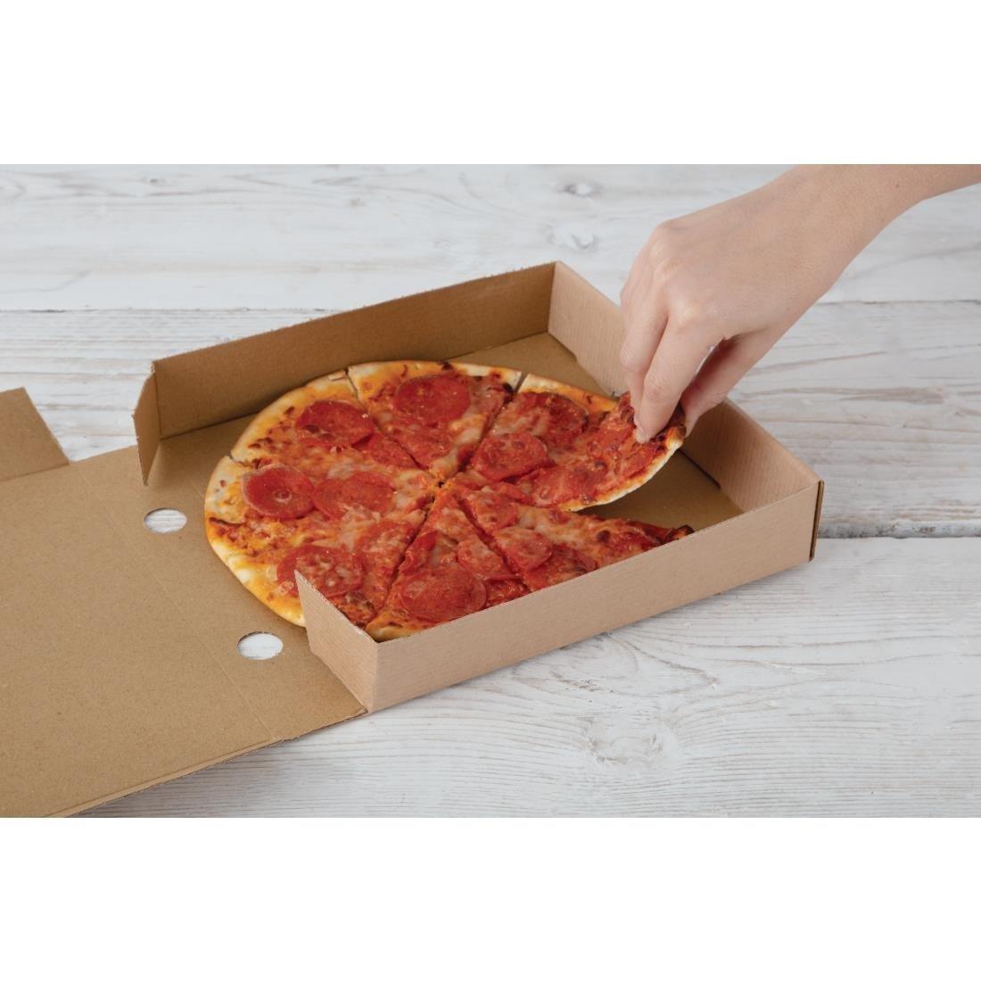 Cartons à pizza kraft Fiesta Compostable 23cm (Lot de 100) - FRANCE CHR