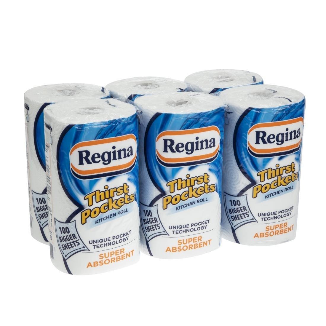 Essuie-tout Regina Thirst pockets 100 feuilles (x6) - FRANCE CHR