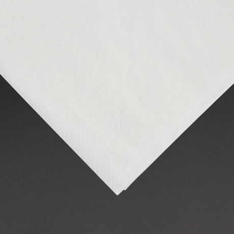 Serviettes dîner 2 plis format 1/8 Fiesta Recyclable 400mm blanches (lot de 2000) - FRANCE CHR