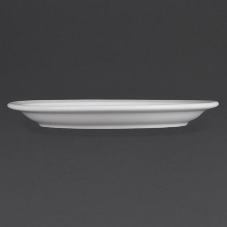 Assiettes à bord étroit blanches Olympia 230mm (Lot de 12) - FRANCE CHR