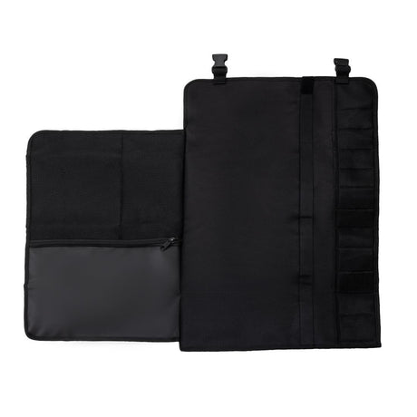 Étui à couteaux en tissu avec sangle Dick noir 11 pièces - FRANCE CHR