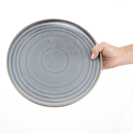 Assiettes plates rondes Olympia Cavolo anthracite 270mm (lot de 4) - FRANCE CHR