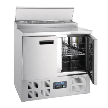 Comptoir de préparation réfrigéré pizzas salades 254L Polar Série G - FRANCE CHR