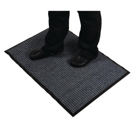 Tapis d'entrée gris acier Jantex 900 x 600mm - FRANCE CHR
