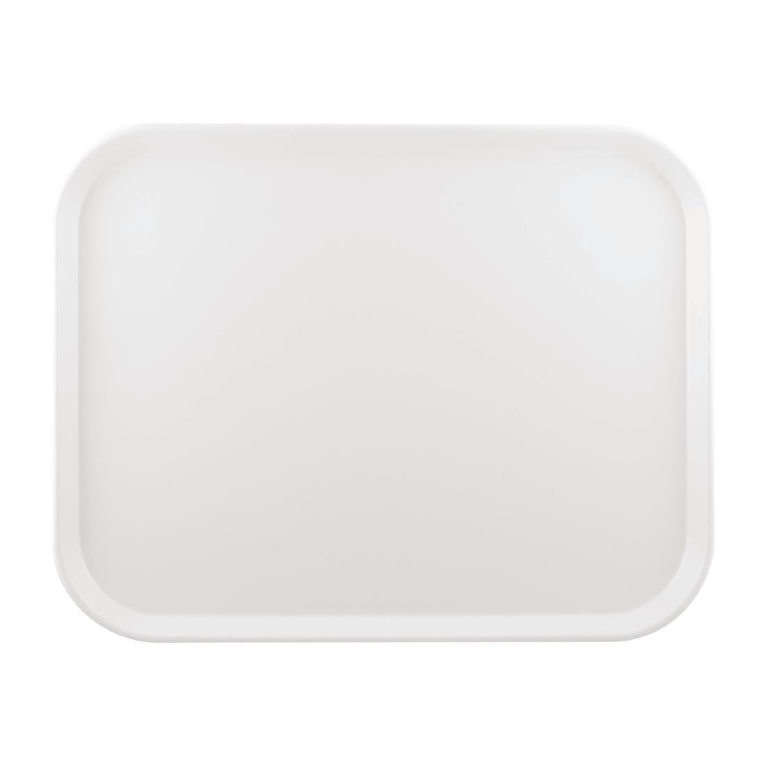 Plateau de service en polyester Roltex America 460x360mm blanc - FRANCE CHR