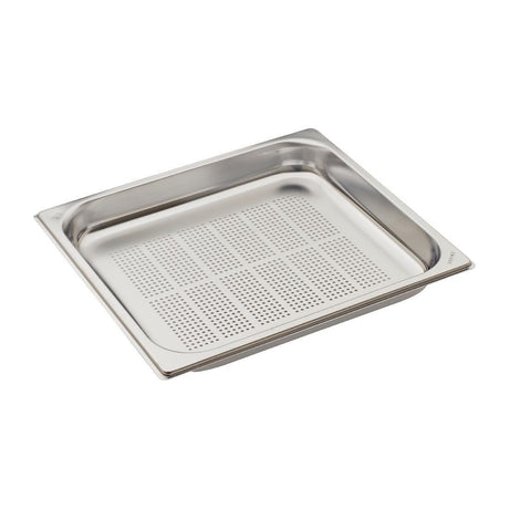 Bac inox perforé GN 2/3 Gastro M profondeur 40mm - FRANCE CHR