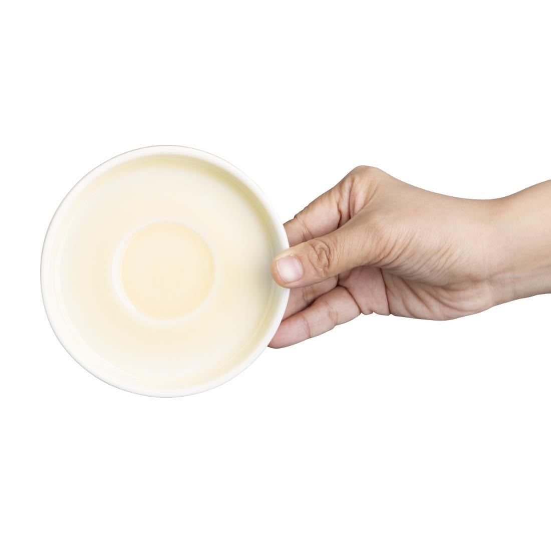 Soucoupes Olympia Fondant jaunes 115mm (lot de 6) - FRANCE CHR