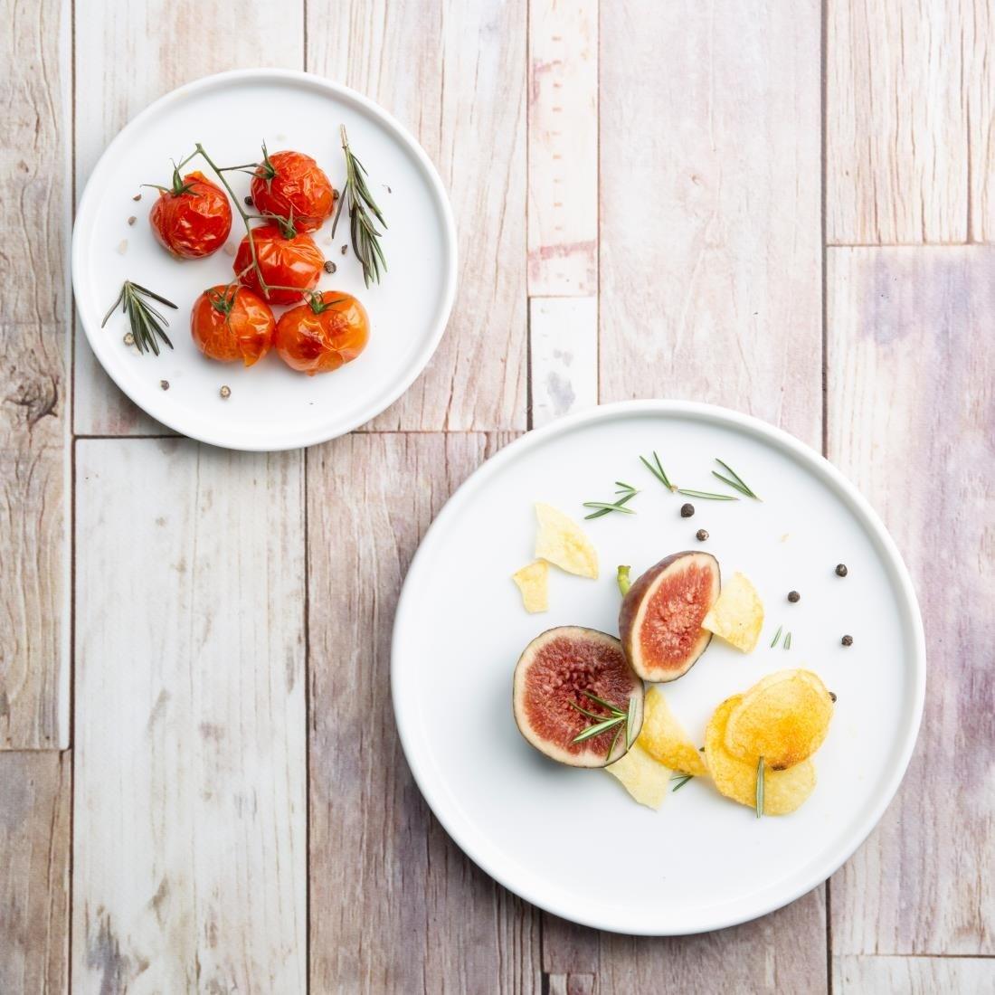 Assiettes plates rondes Olympia Whiteware 210mm (lot de 6) - FRANCE CHR