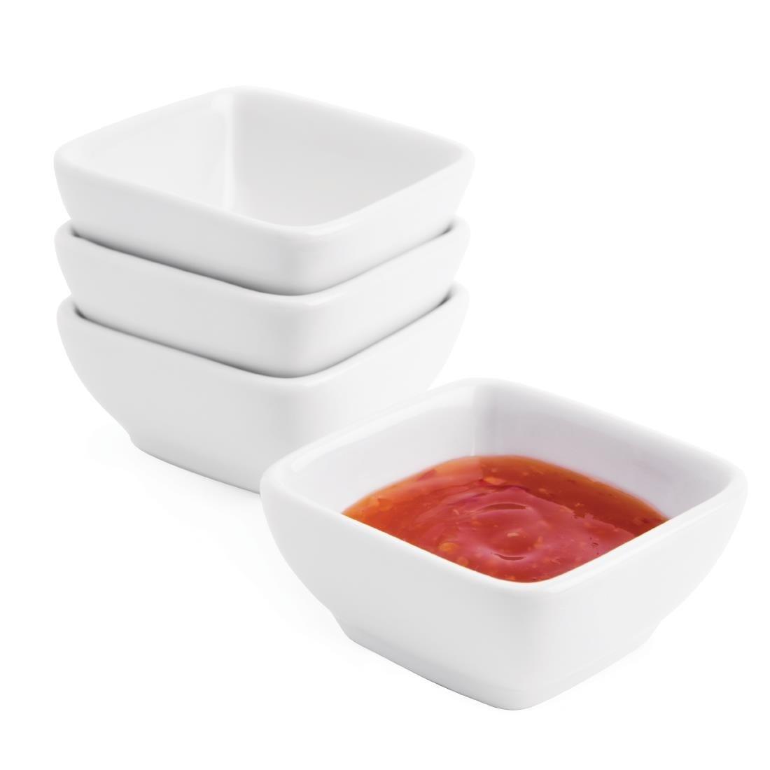 Mini-plats carrés arrondis 60mm Olympia (Lot de 12) - FRANCE CHR