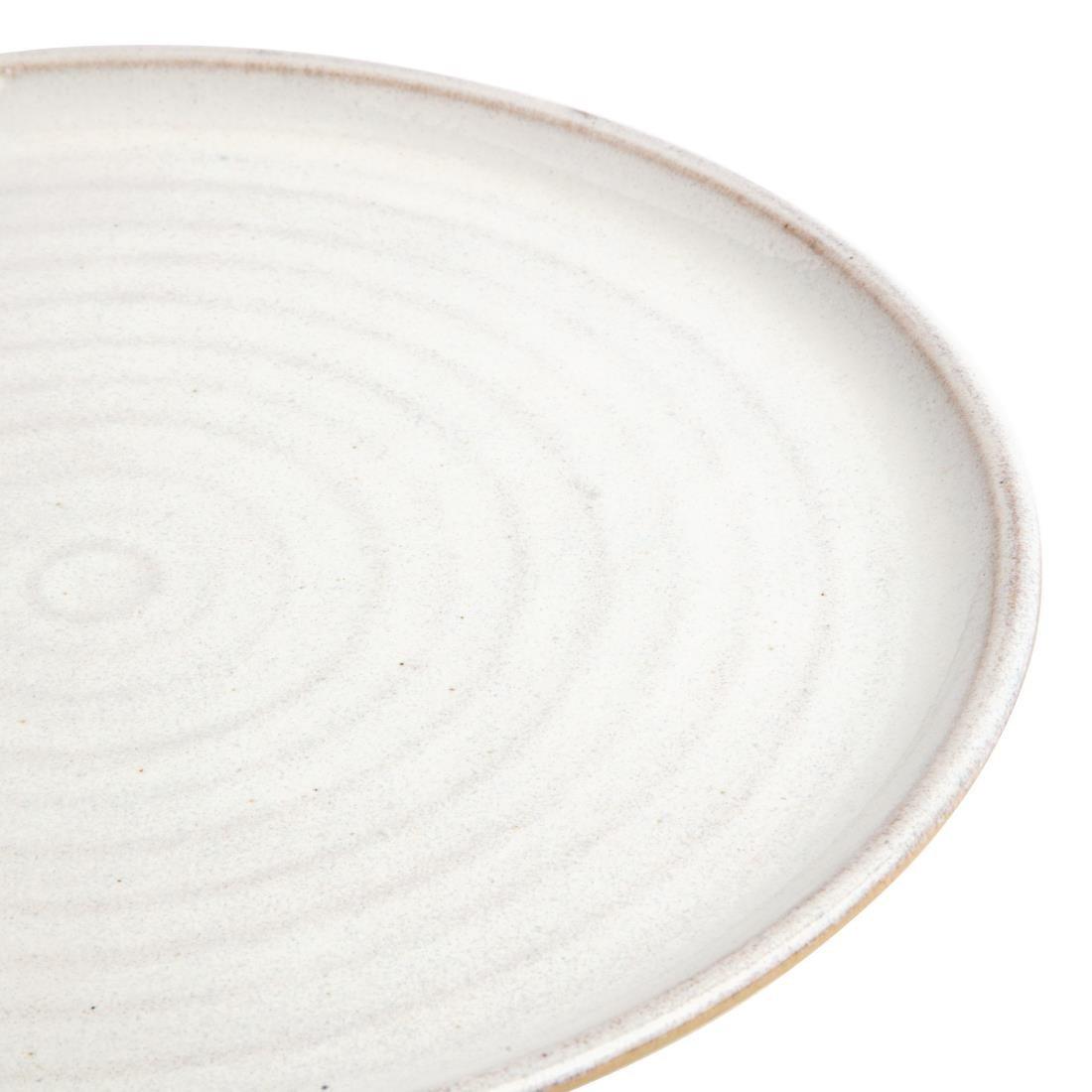 Assiettes plates blanc Murano Olympia Canvas 26,5 cm (Lot de 6) - FRANCE CHR