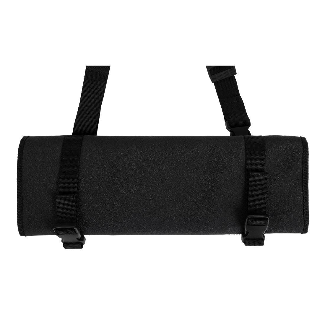 Étui à couteaux en tissu avec sangle Dick noir 11 pièces - FRANCE CHR