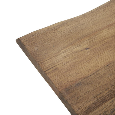 Grande planche en acacia bords ondulés Olympia 355x250x15mm manche 85mm - FRANCE CHR