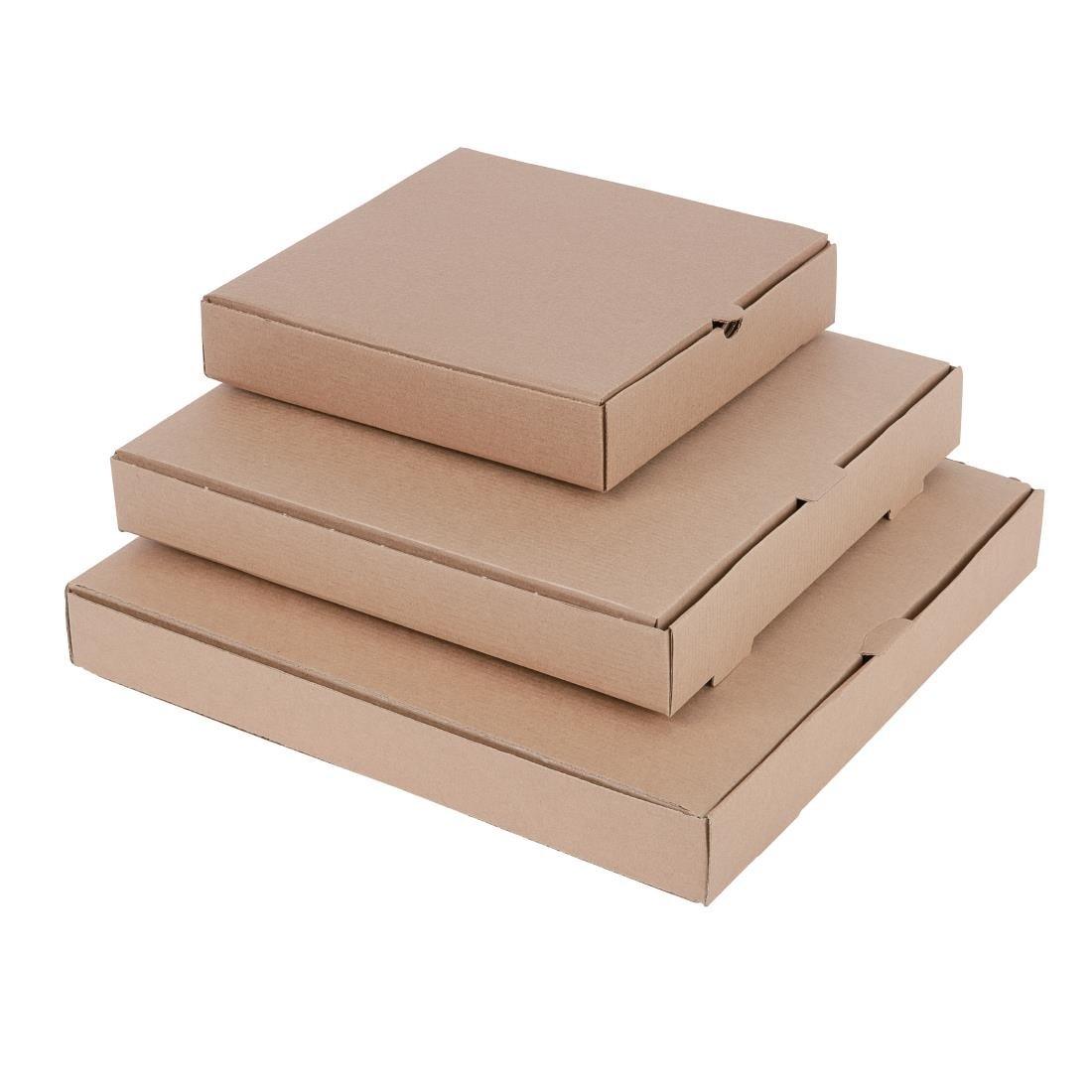 Cartons à pizza kraft Fiesta Compostable 30cm (Lot de 100) - FRANCE CHR
