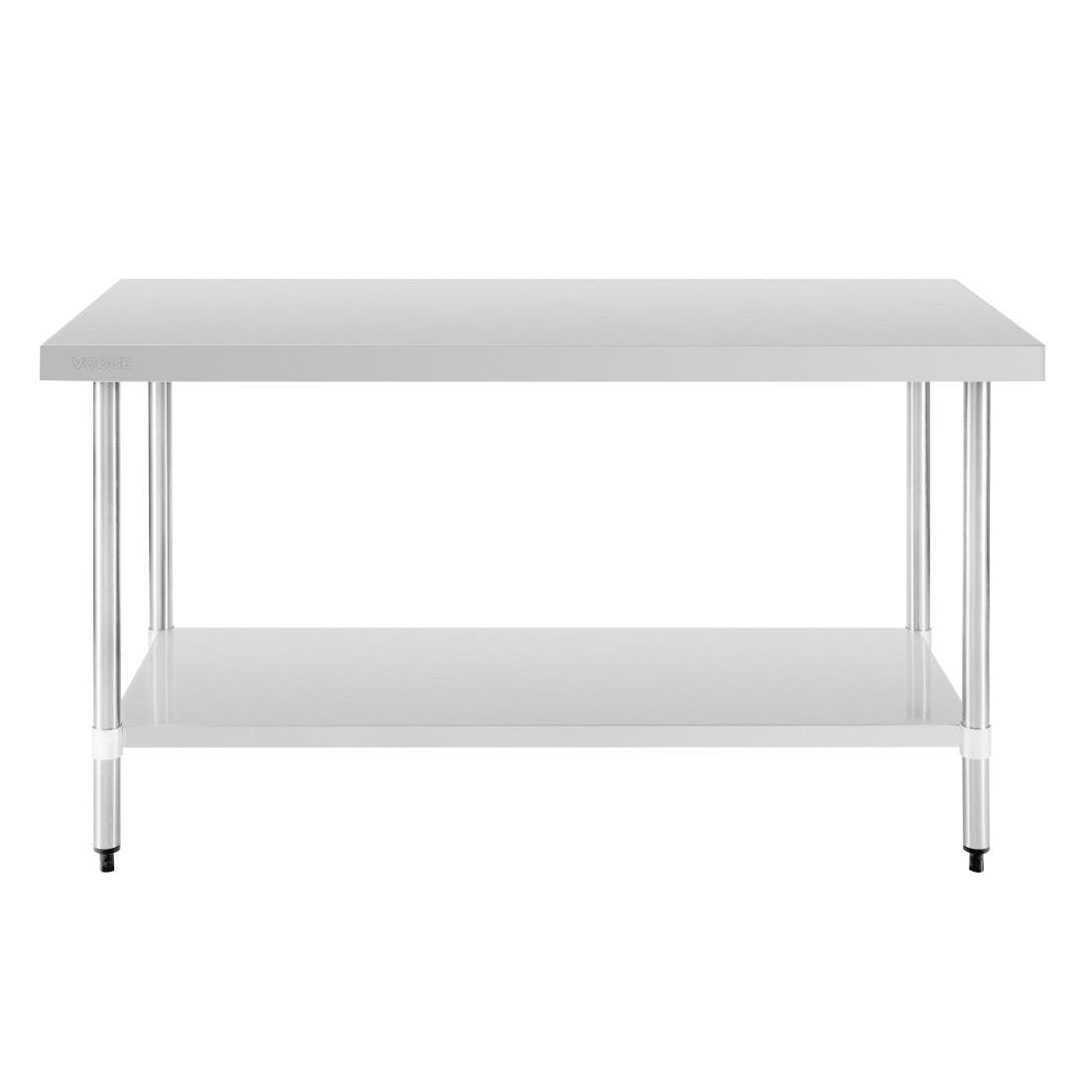 Table en acier inoxydable sans rebord Vogue 1500 x 700mm - FRANCE CHR