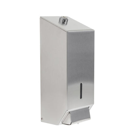 Distributeur de savon liquide en acier inoxydable Jantex 1 litre - FRANCE CHR