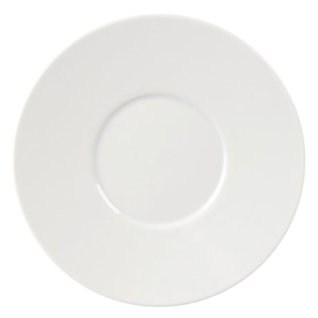 Soucoupes élégantes Olympia Whiteware 148mm (Lot de 12) - FRANCE CHR