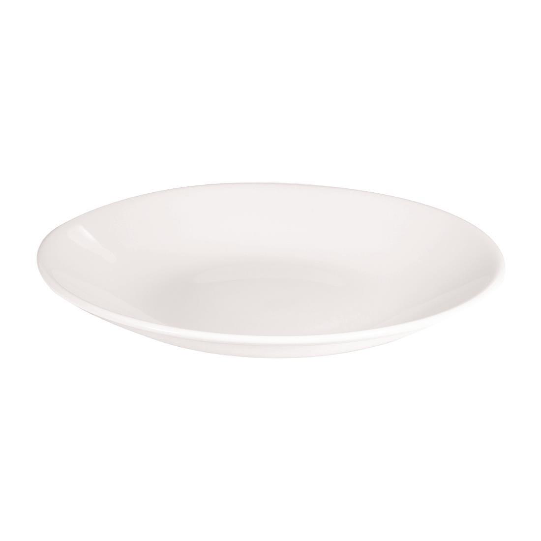 Assiettes creuses blanches Churchill Profile 255mm (lot de 12) - FRANCE CHR