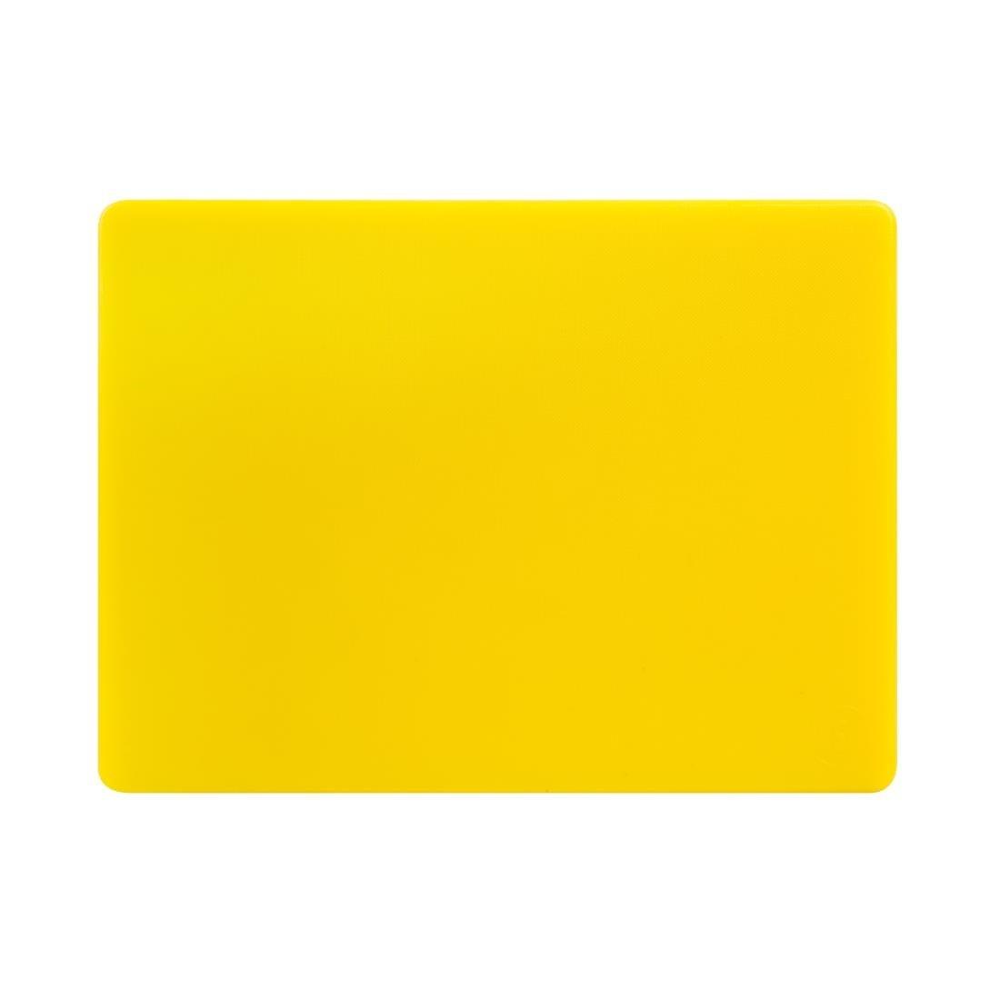 Petite planche à découper basse densité Hygiplas jaune - FRANCE CHR