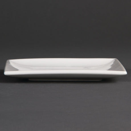 Assiettes carrées blanches Olympia Whiteware 140mm (lot de 12) - FRANCE CHR