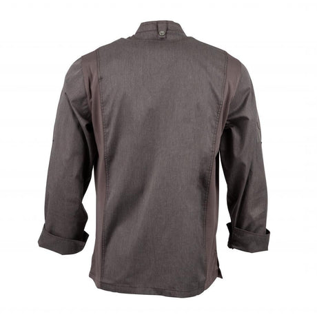 Veste de cuisine mixte légère à fermeture éclair Hartford Chef Works Urban gris graphite XS - FRANCE CHR