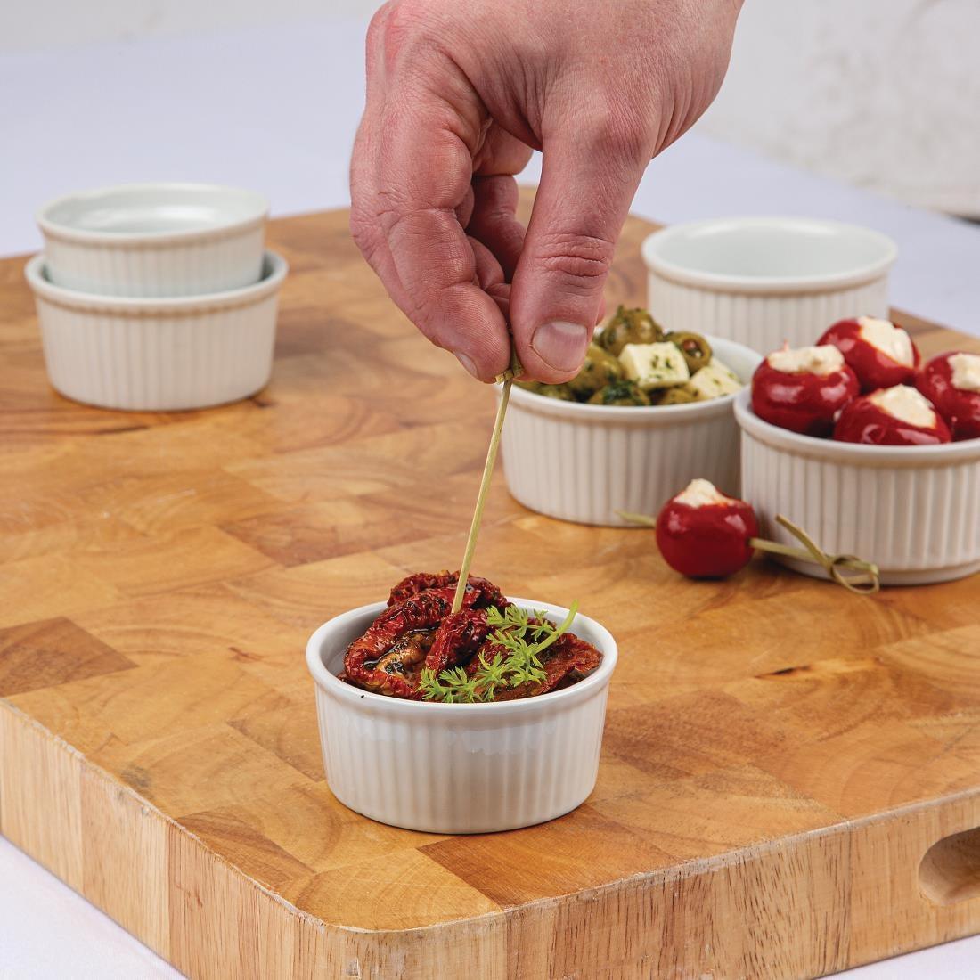 Ramequins blancs 80mm Olympia Whiteware (Lot de 12) - FRANCE CHR