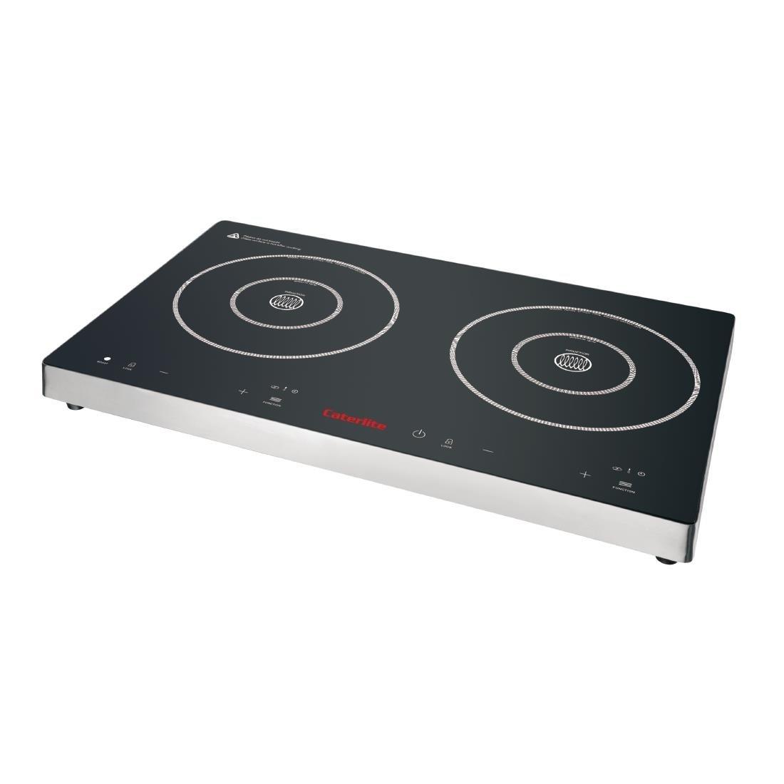 Double plaque de cuisson induction à commande tactile Caterlite 3 kW - FRANCE CHR