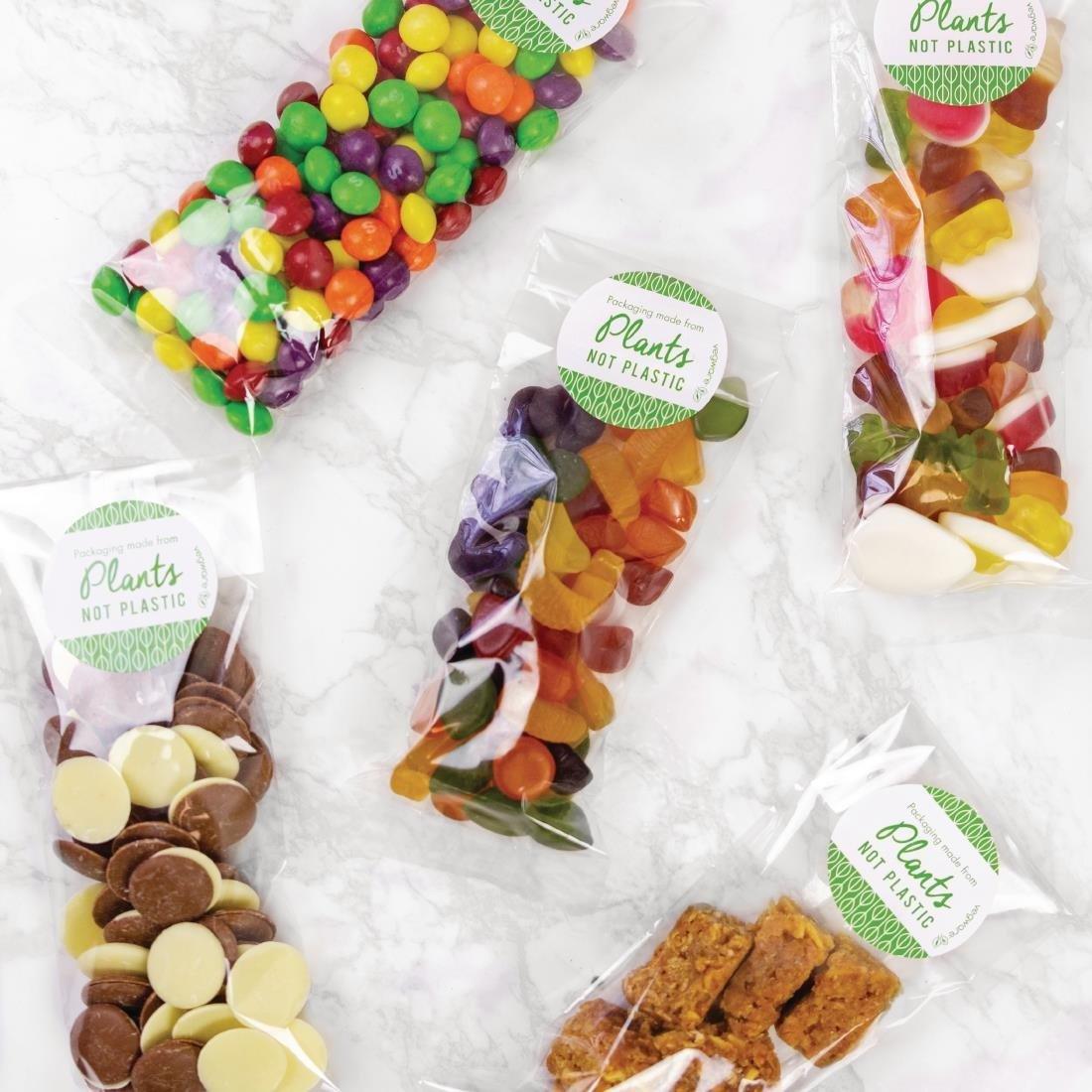 Sachets compostables transparents en PLA Vegware 70 x 210 mm (Lot de 1000) - FRANCE CHR