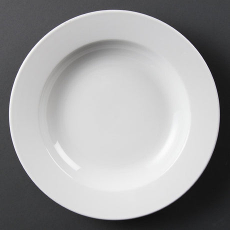 Assiettes creuses blanches Olympia 270mm (Lot de 6) - FRANCE CHR