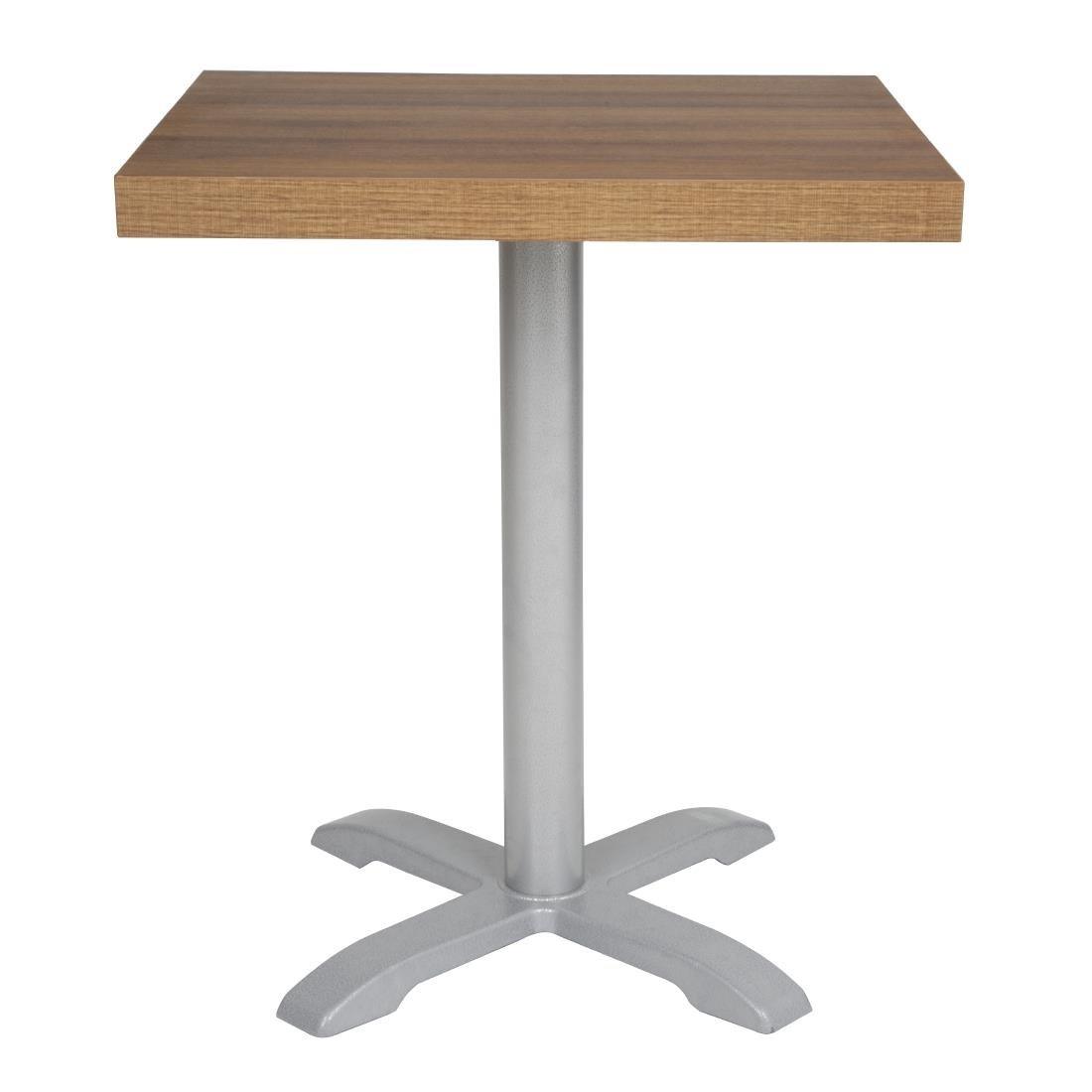 Plateau de table carré Bolero 700mm effet bois chêne rustique - FRANCE CHR