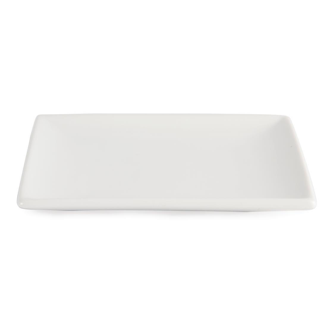 Assiettes carrées blanches Olympia Whiteware 140mm (lot de 12) - FRANCE CHR