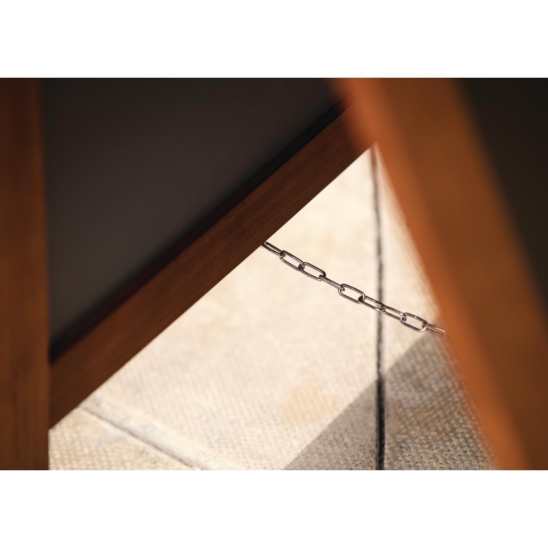 Panneau de trottoir Olympia cadre en bois 850 x 500mm - FRANCE CHR