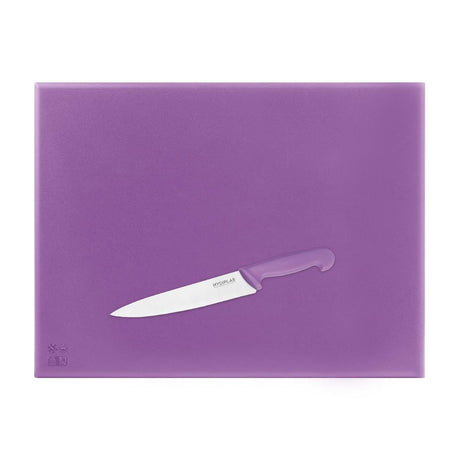 Planche à découper haute densité Hygiplas violette 600x450x25mm - FRANCE CHR