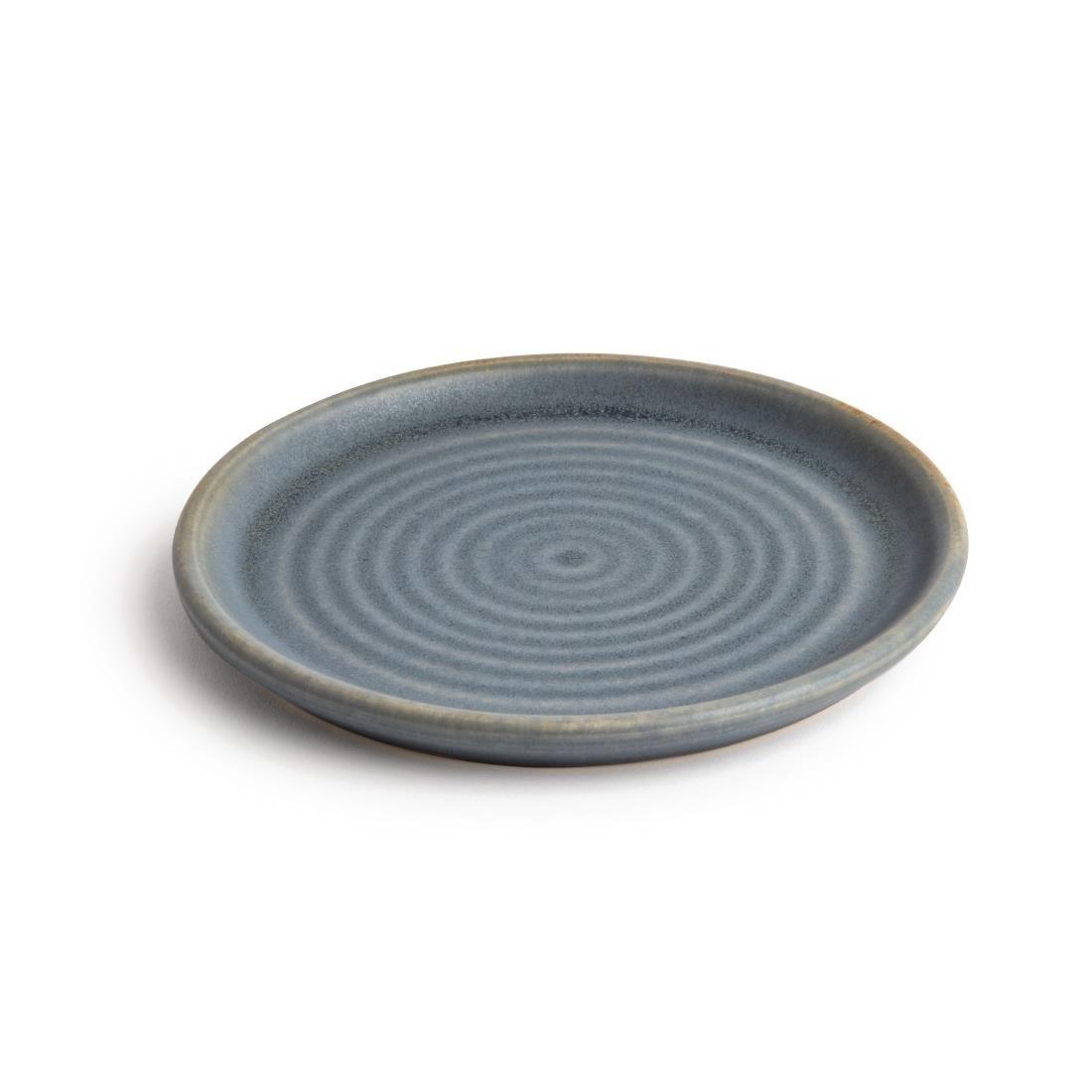 Assiettes plates granit bleu Olympia Canvas 18 cm (Lot de 6) - FRANCE CHR