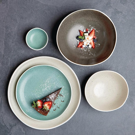 Assiettes plates sable Chia Olympia 27 cm (x6) - FRANCE CHR