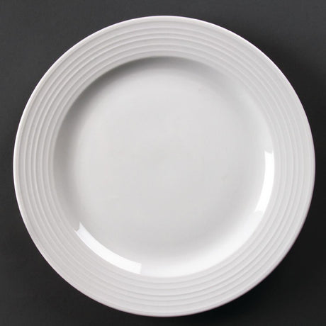 Assiettes à bord large Olympia Linear 310mm (Lot de 6) - FRANCE CHR