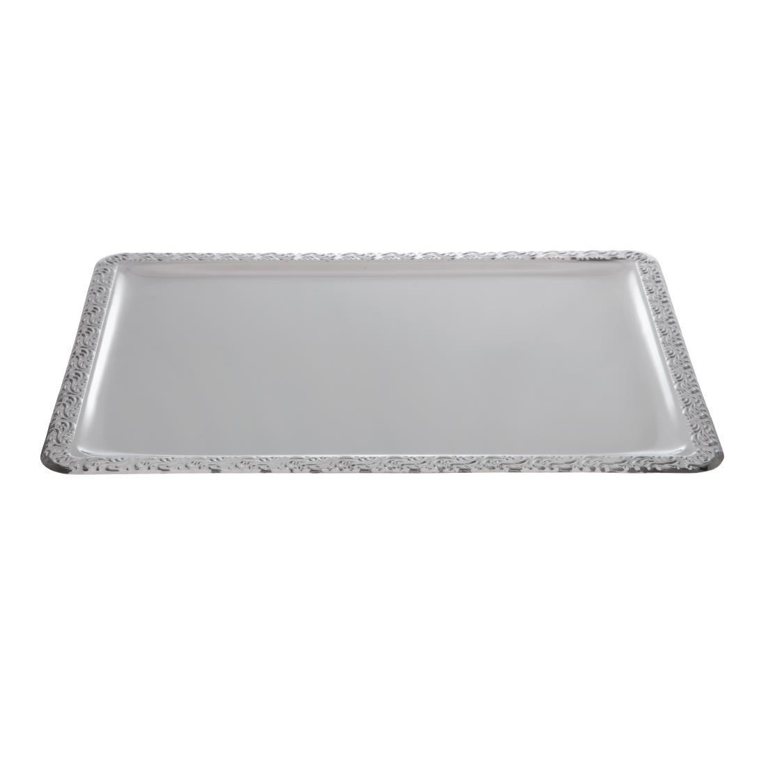 Plateau de service rectangulaire inox APS 500 x 360mm - FRANCE CHR