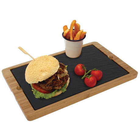 Plat en ardoise Olympia pour plateau CM061 280x180mm (Lot de 2) - FRANCE CHR