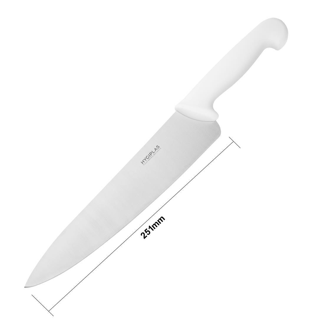 Couteau de cuisinier Hygiplas blanc 255mm - FRANCE CHR