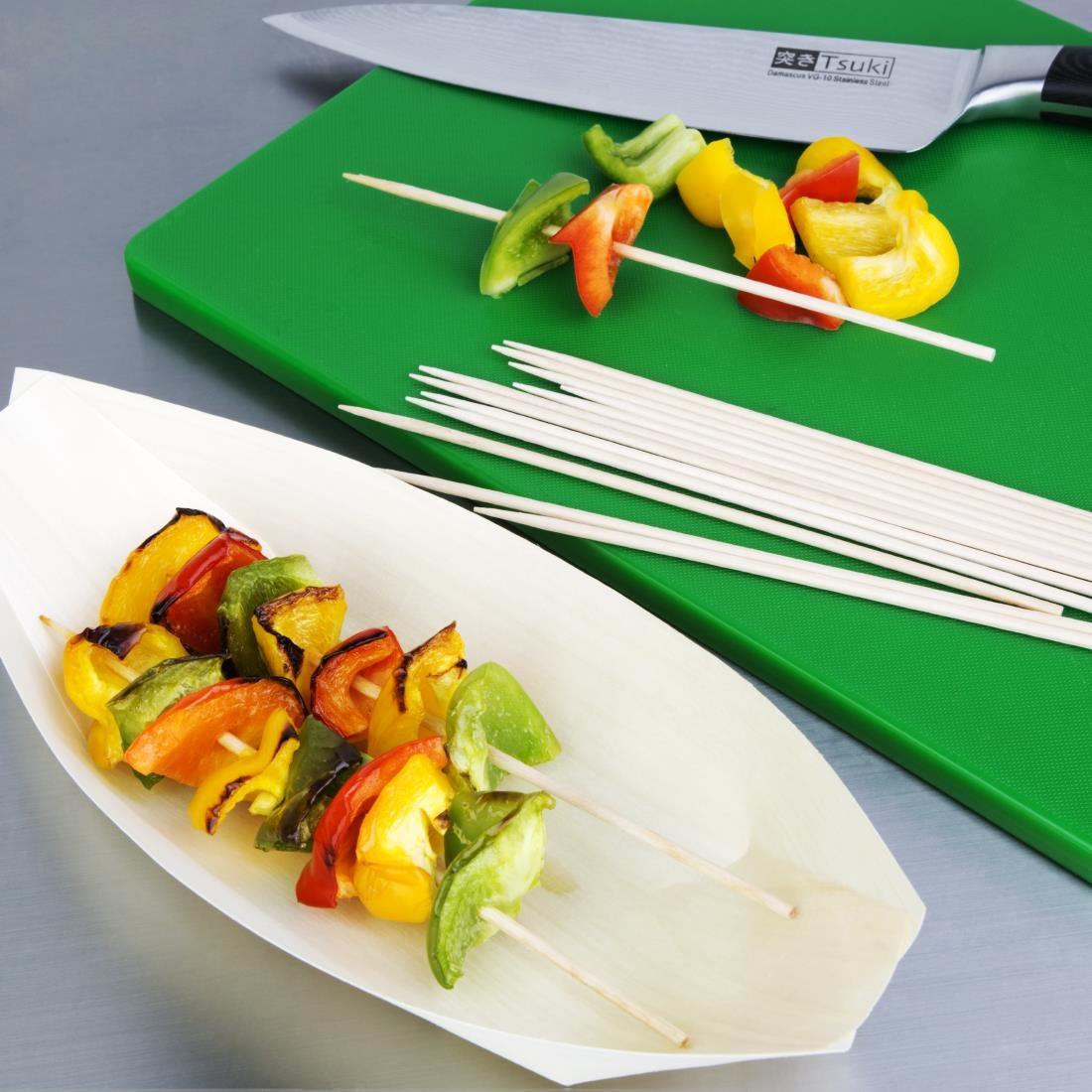 Brochettes en bois biodégradables Fiesta Compostable 180mm (Lot de 200) - FRANCE CHR