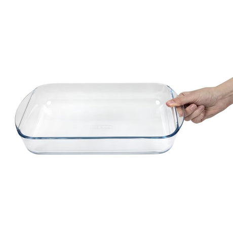 Plat à four rectangulaire en verre Pyrex 35 x 23 cm - FRANCE CHR