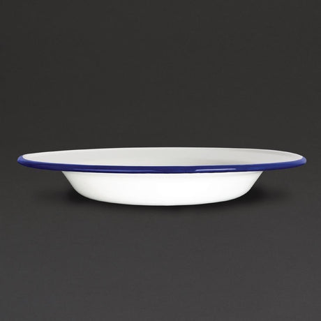 Assiette creuse en acier émaillé Olympia 245mm lot de 6 - FRANCE CHR