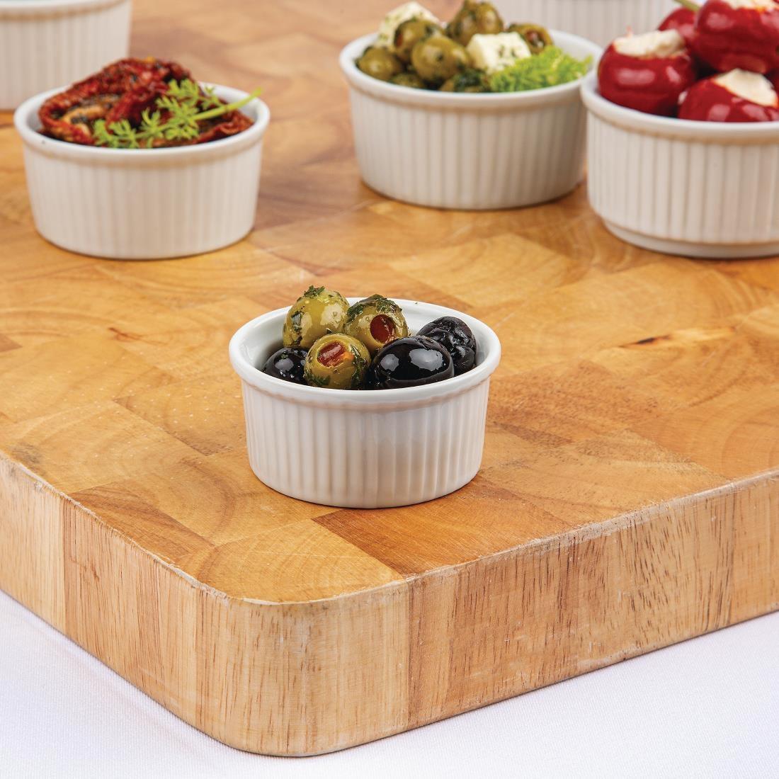 Ramequins blancs 70mm Olympia (Lot de 12) - FRANCE CHR