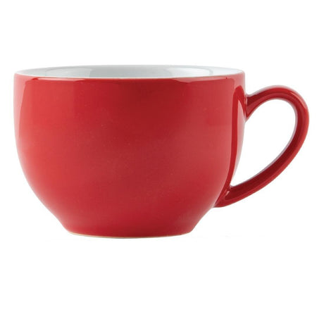 Tasses à cappuccino Olympia Café rouges 340 ml (lot de 12) - FRANCE CHR