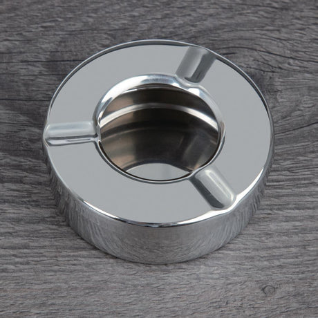 Cendrier inox anti-vent Olympia 90mm (lot de 6) - FRANCE CHR