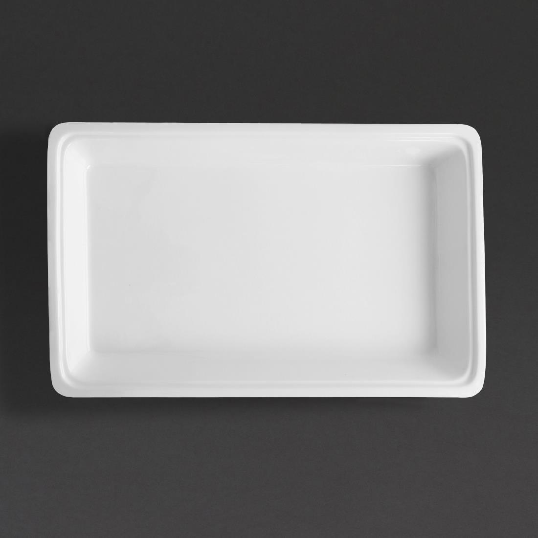 Plat en porcelaine GN 1/1 65mm Olympia - FRANCE CHR