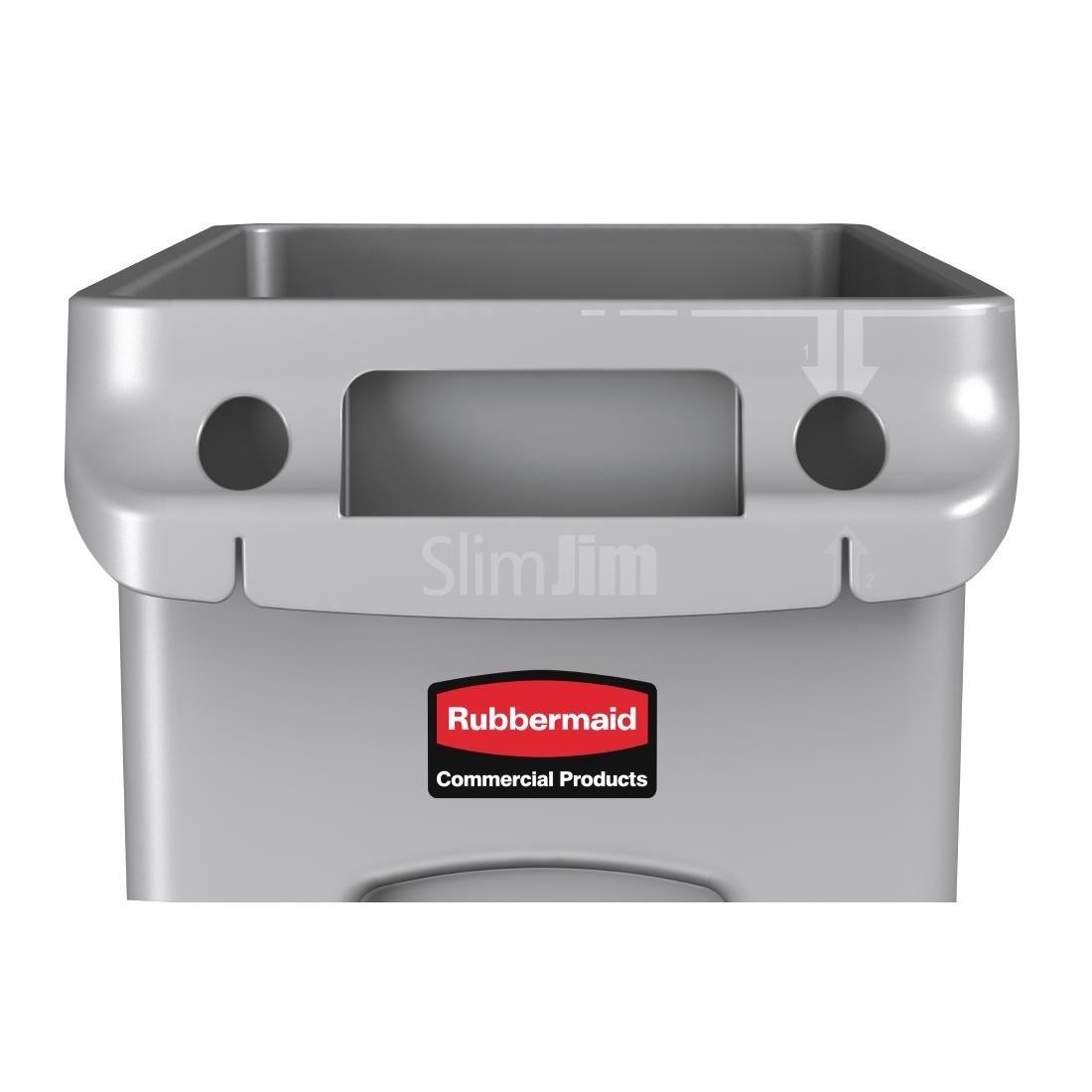 Conteneur Rubbermaid Slim Jim 87L - FRANCE CHR