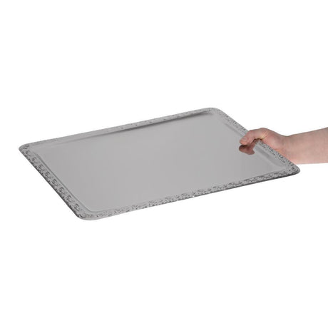 Plateau de service rectangulaire inox APS 500 x 360mm - FRANCE CHR