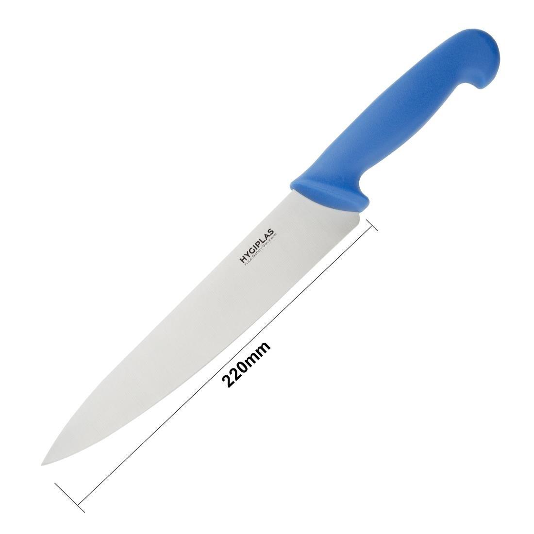 Couteau de cuisinier Hygiplas bleu 215mm - FRANCE CHR