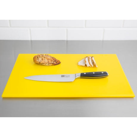 Planche à découper standard haute densité Hygiplas jaune - FRANCE CHR