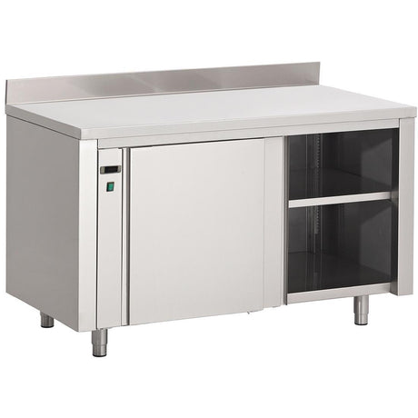 Armoire chauffante inox avec dosseret Gastro M 850x1000x700mm - FRANCE CHR